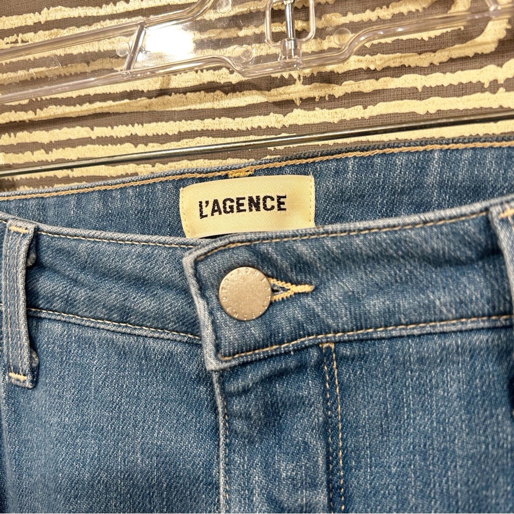 L’AGENCE Rue High Rise Cropped Split Hem Jeans - Picture 5 of 8